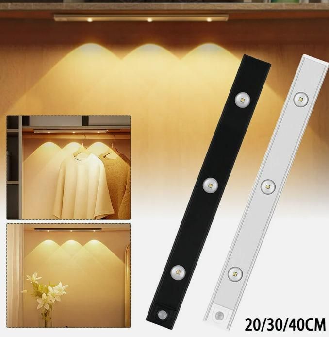 Ultra-Thin Rechargeable Motion Sensor Cabinet Light - Wireless & Easy Install