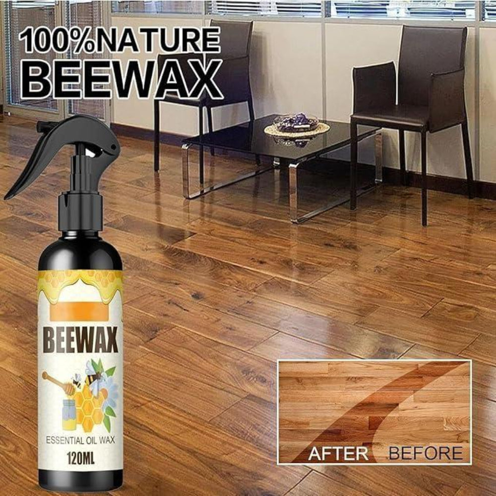 Natural Micro-Molecularized Beeswax Spray, Furniture Polish and Cleaner for Wood.