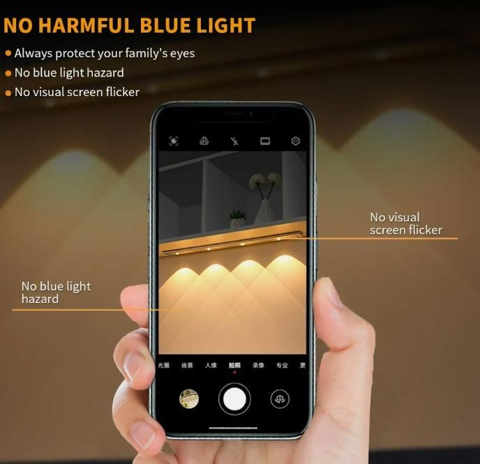 Ultra-Thin Rechargeable Motion Sensor Cabinet Light - Wireless & Easy Install