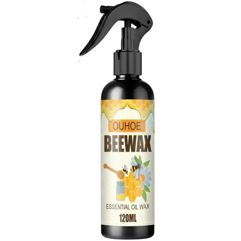 Natural Micro-Molecularized Beeswax Spray, Furniture Polish and Cleaner for Wood.