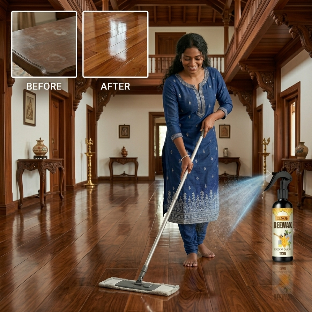 Natural Micro-Molecularized Beeswax Spray, Furniture Polish and Cleaner for Wood.